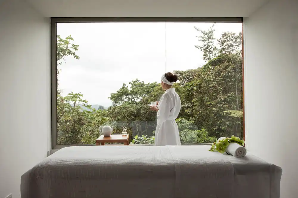 A relaxing massage at the Ecuador eco lodge